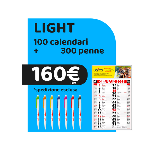 LIGHT | 100 Calendari + 300 Penne